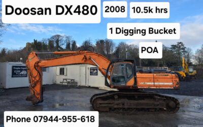 Doosan DX480 Tracked Excavator